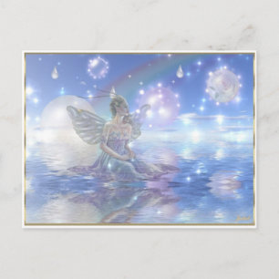 Blue Water Fairy Postcard Enchanting Fantasy