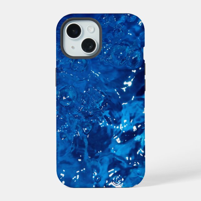 Blue water iPhone 15 case (Back)