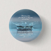 Blue Water Life never thirst Bible Verse John