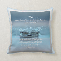 Blue Water Life never thirst Bible Verse John