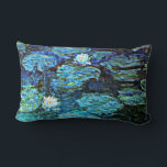 Blue Water Lilies by Monet Lumbar Cushion<br><div class="desc">Blue Water Lilies,  famous painting by Claude Monet.</div>