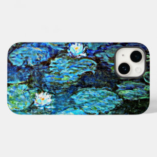 Blue Water-Lilies, fine art painting, Case-Mate iPhone 14 Case