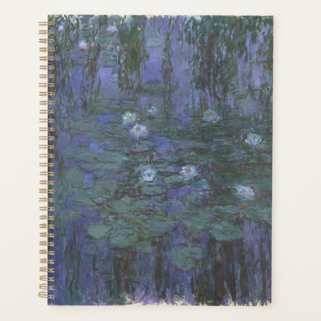 Blue Water Lilies Monet Planner (Front)