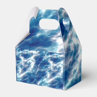 Blue Water Marble Favour Box