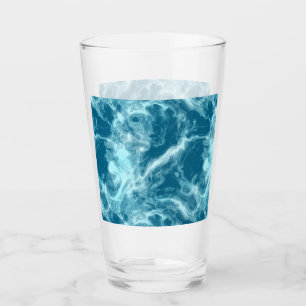 Blue Water Marble  Glass