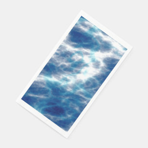 Blue Water Marble   Napkin