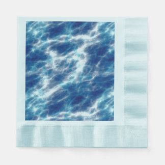 Blue Water Marble Napkin