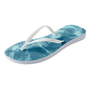 Blue Water Marble   Thongs