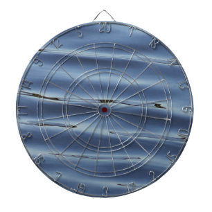 Blue water pattern dartboard