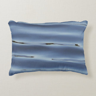 Blue water pattern decorative cushion
