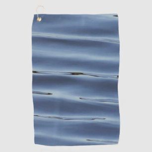 Blue water pattern golf towel
