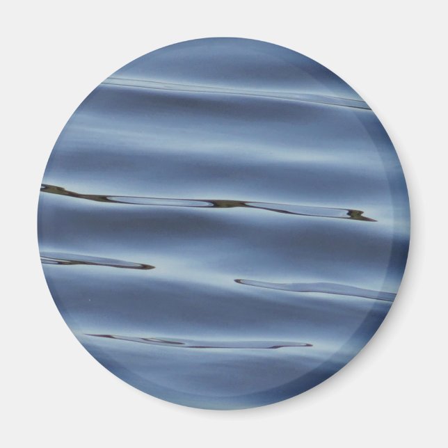 Blue water pattern magnet (Front)