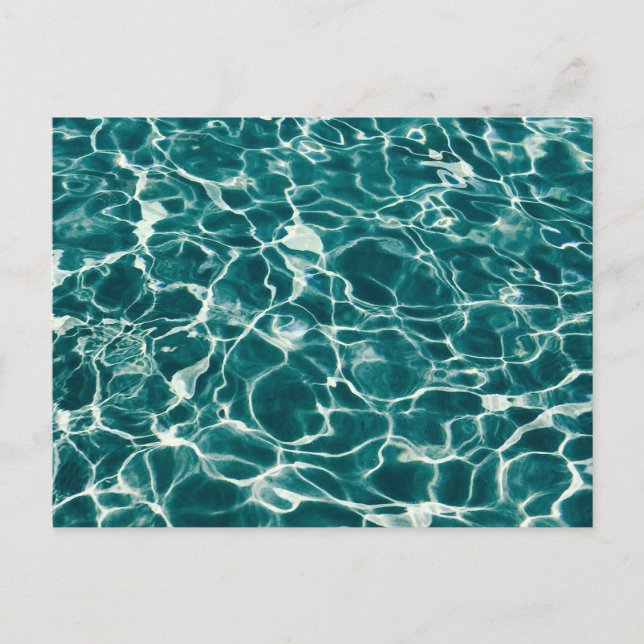 Blue Water Pattern Postcard (Front)