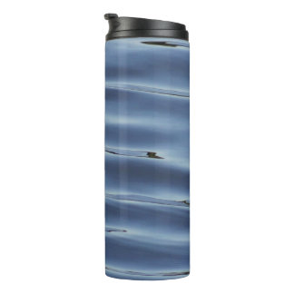 Blue water pattern thermal tumbler