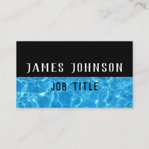 Blue Water Ripples Swimming Lessons / Pool Service Business Card