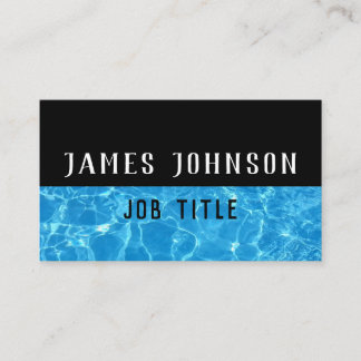 Blue Water Ripples Swimming Lessons / Pool Service Business Card