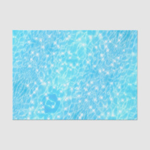 Blue water ripples water textures modern nautical tissue paper