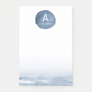 Blue Water Stain Personalised Post-it Notes