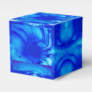 Blue Water Swirl Favour Box
