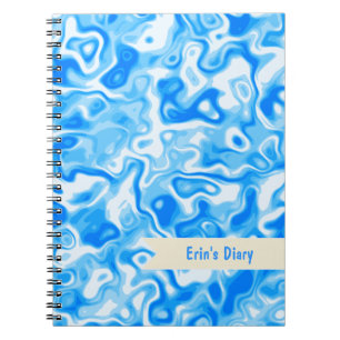 Blue Water texture diary / journal / notebook