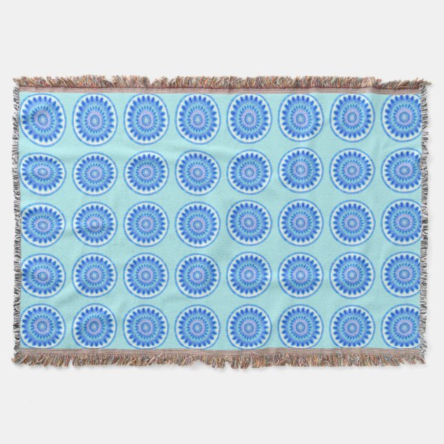 Blue Water Throw Blanket (Front)