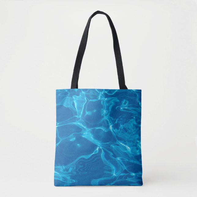 Blue water tote bag (Front)