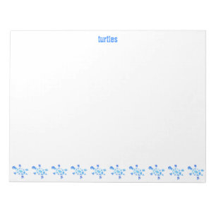 Blue Water Turtles Notepad