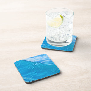 Blue water wave coaster