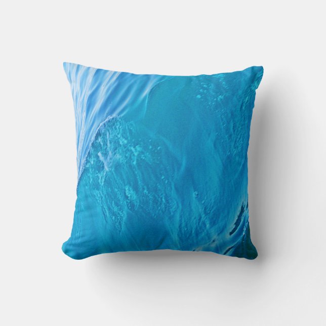 Blue water wave cushion (Front)