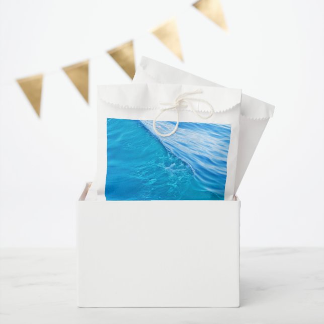 Blue water wave favour bag (Party)