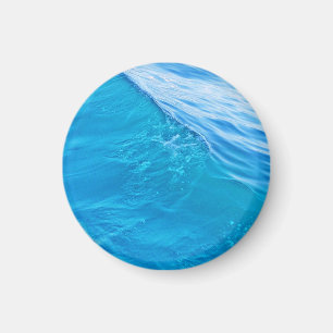 Blue water wave magnet