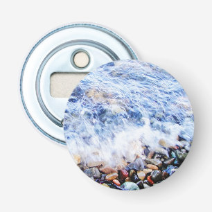 Blue water waving bottle opener