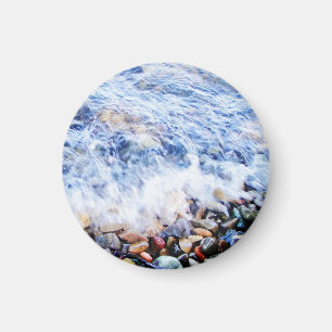 Blue water waving magnet