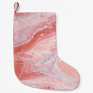 Blue water with water splash small christmas stocking