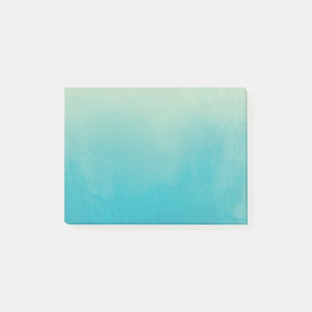 Blue Watercolor Abstract Post-it® Notes 4x3 (Front)