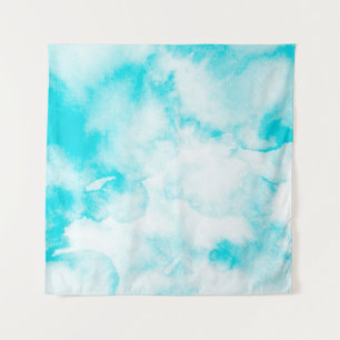 Blue watercolor background tapestry