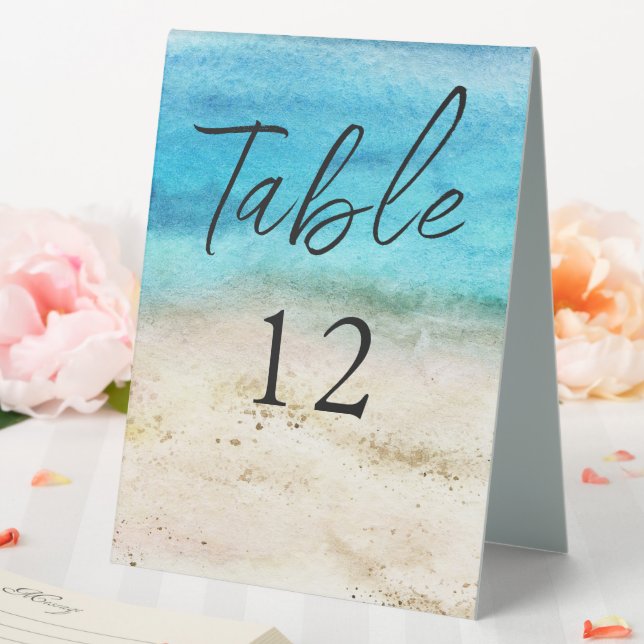Blue Watercolor Beach Wedding (In SItu (Wedding))