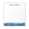 Blue watercolor border personalised name