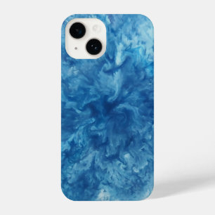 Blue Watercolor Burst iPhone 14 Case