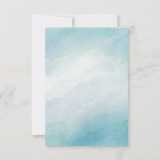 Blue watercolor card