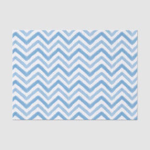 Blue Watercolor Chevron Tissue Paper