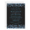 Blue Watercolor Confetti Dots Wedding Invitations