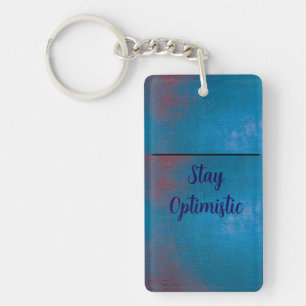 Blue Watercolor Keychain Inspirational Quote Gif