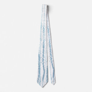 Blue Watercolor Line Pattern  Tie