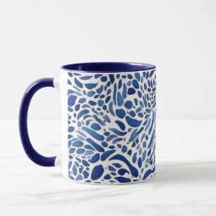 Blue Watercolor Paints Mug