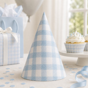 Blue watercolor pattern birthday hat