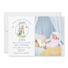 Blue Watercolor Peter Rabbit  1st birthday