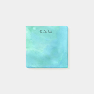 Blue Watercolor Post-it Notes