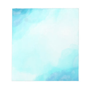 Blue Watercolor Sky Background Notepad