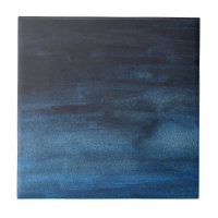 Blue Watercolor Splash Modern Simple Abstract Art